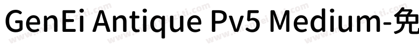 GenEi Antique Pv5 Medium字体转换